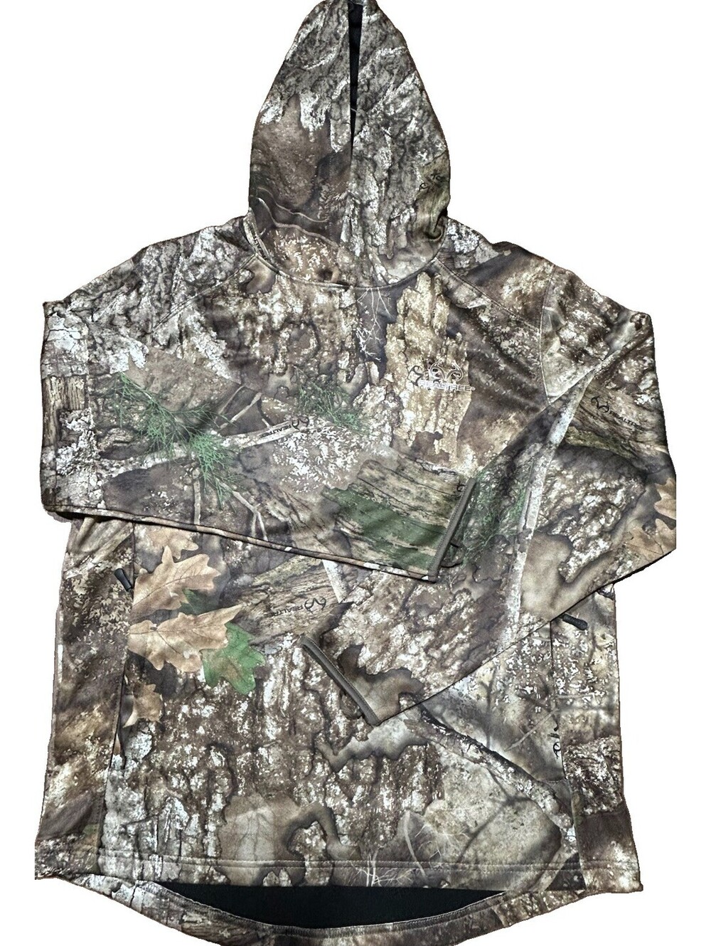 Realtree Camo Hoodie Men’s Medium Pullover Hunting Performance